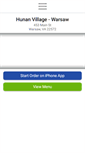 Mobile Screenshot of hunanvillagewarsaw.com